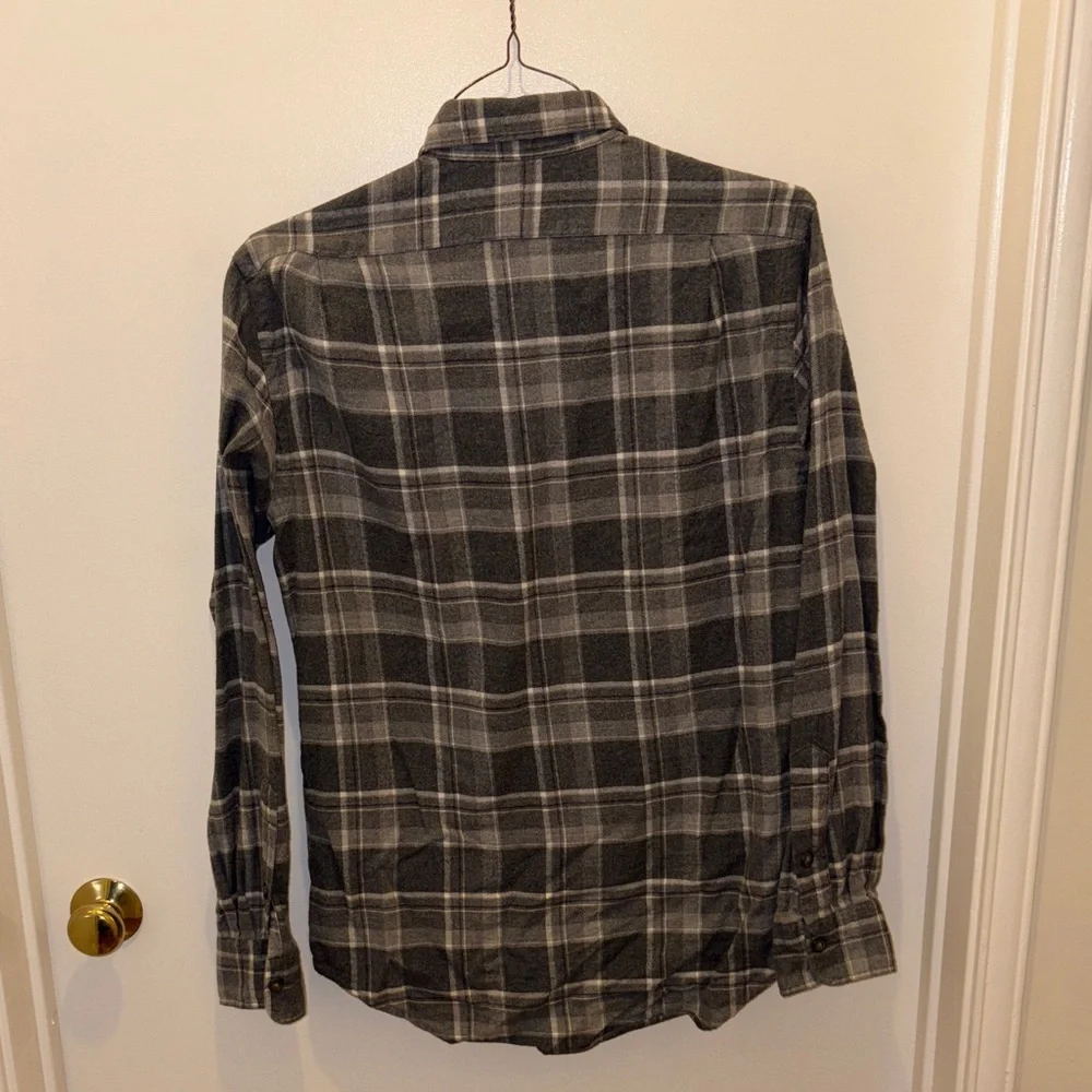 Polo by Ralph Lauren Men's Black and Gray Plaid Shirt - Picture 7 of 7